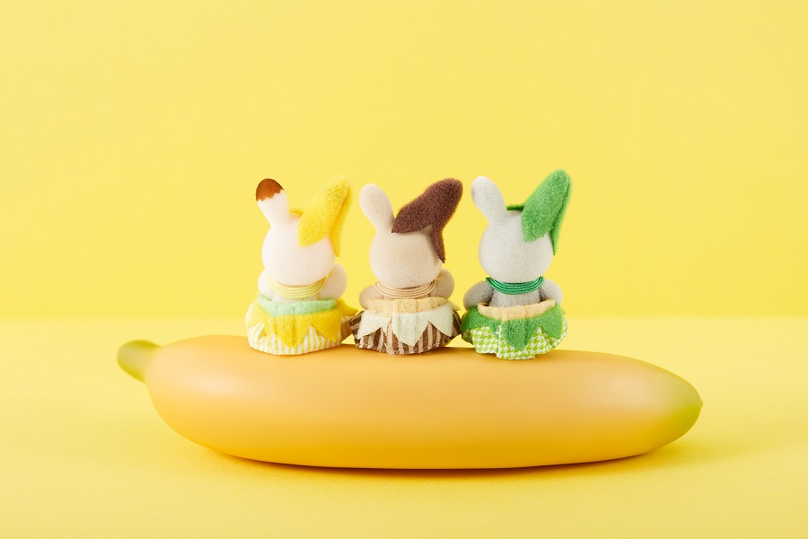 Baby Trio Bananenkostüm