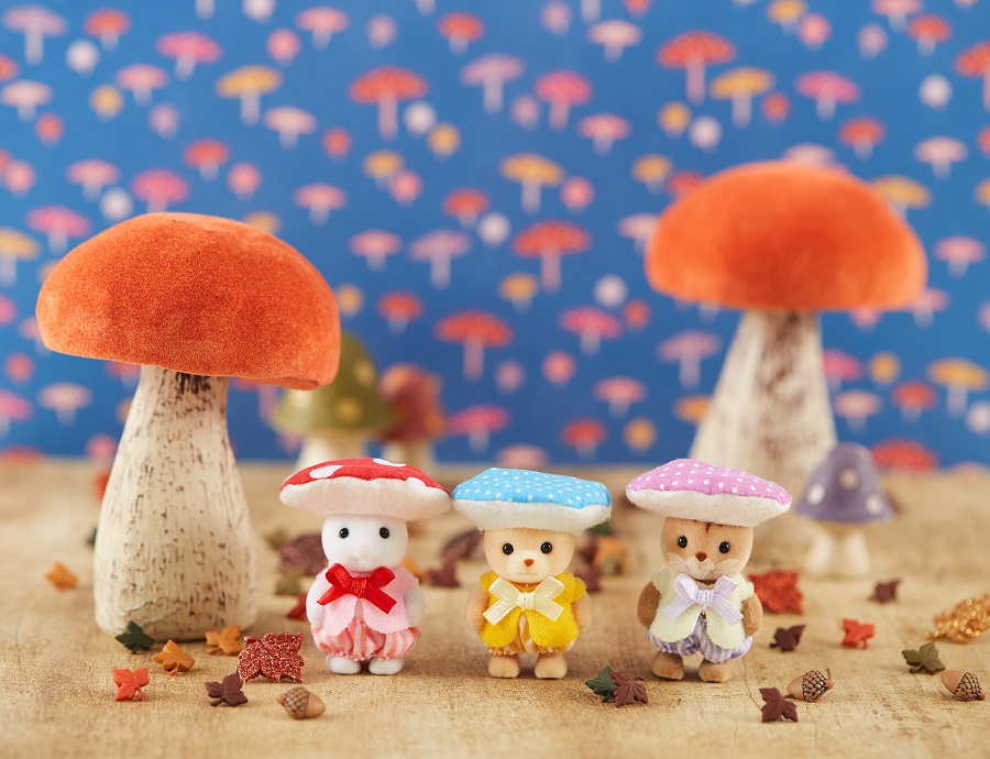 Baby Trio kleine Pilzfreunde