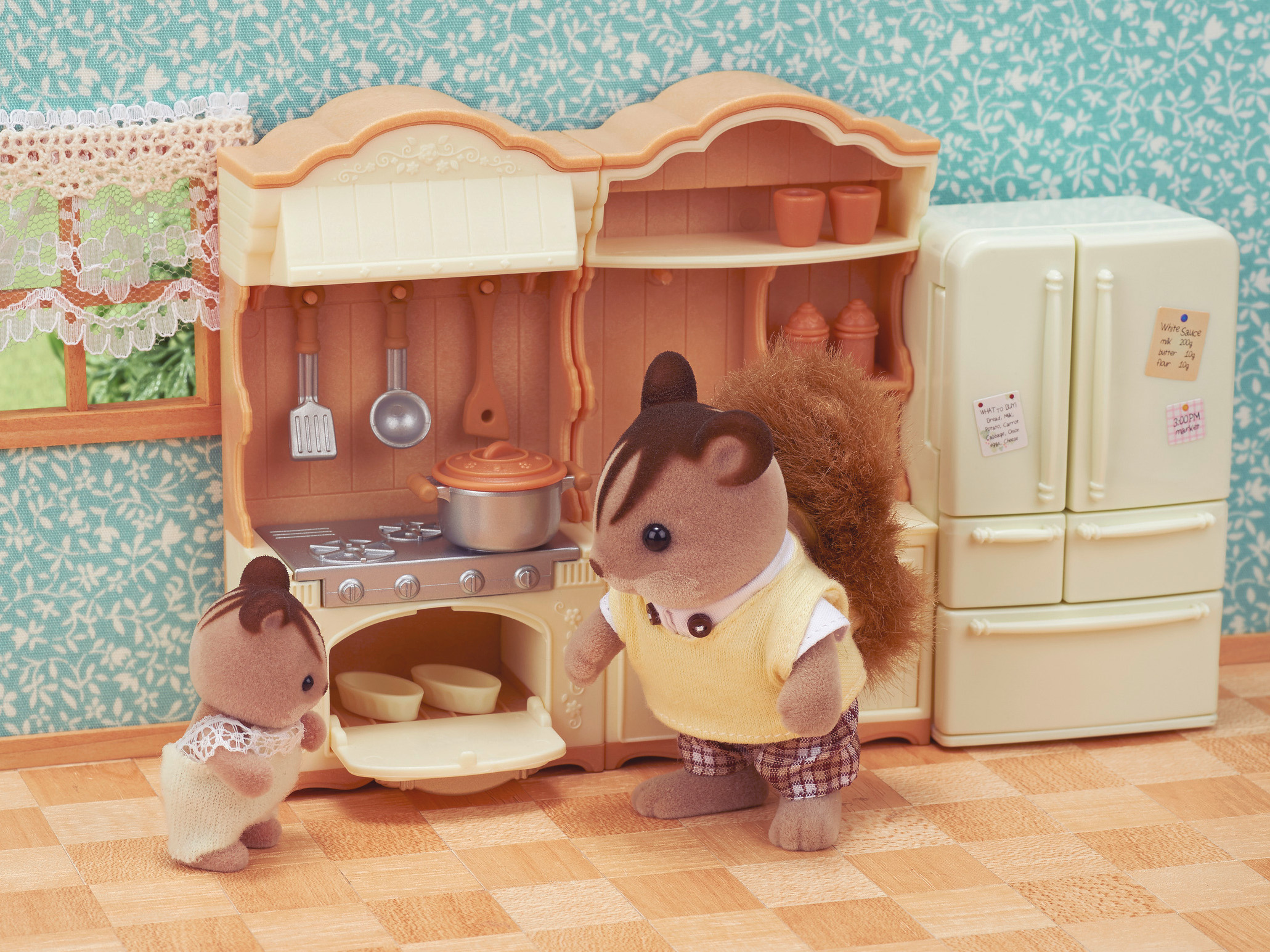 Landhaus Küche mit Kühlschrank