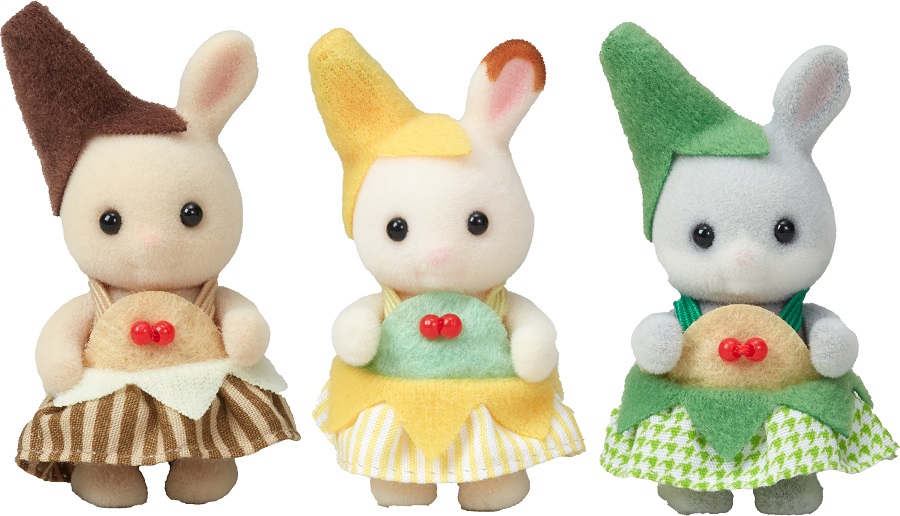 Baby Trio Bananenkostüm