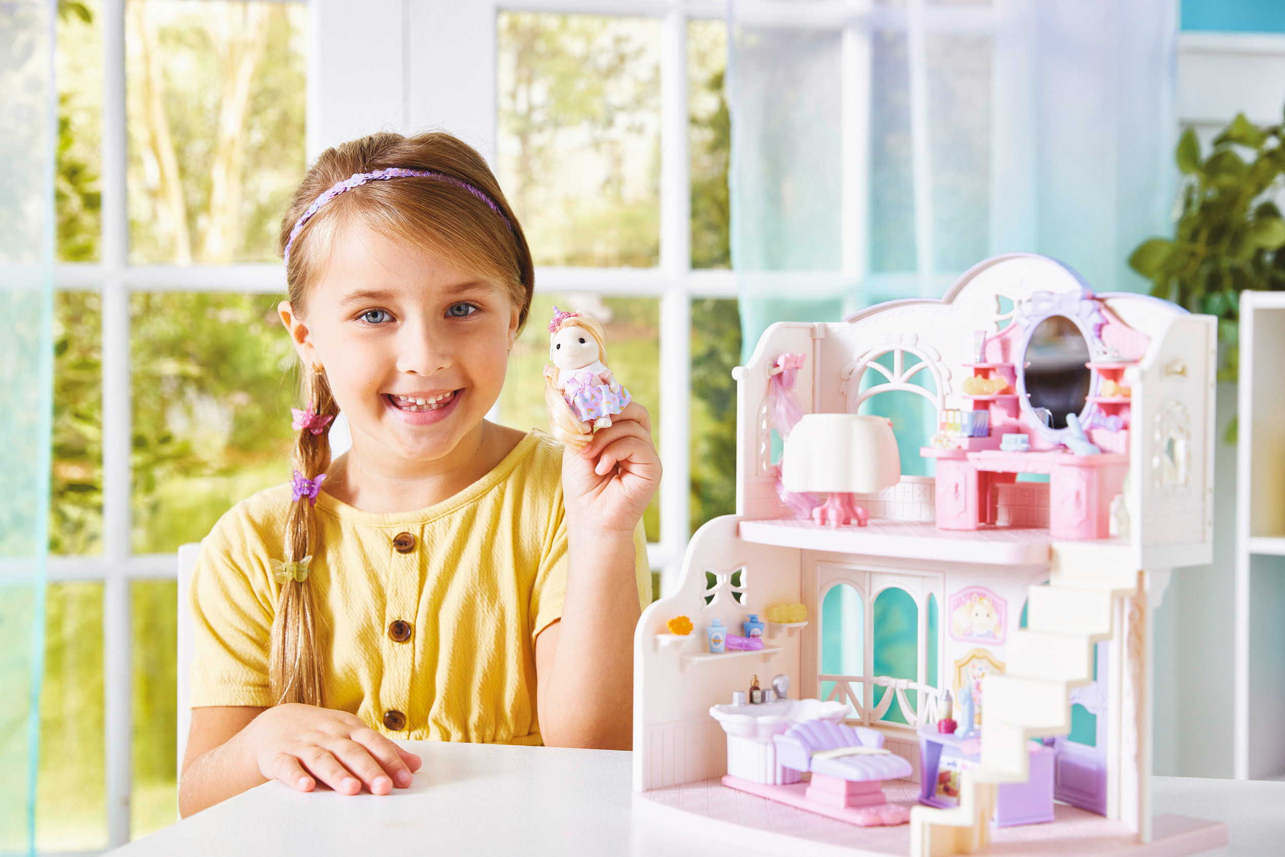 Pony Friseursalon mit Figur