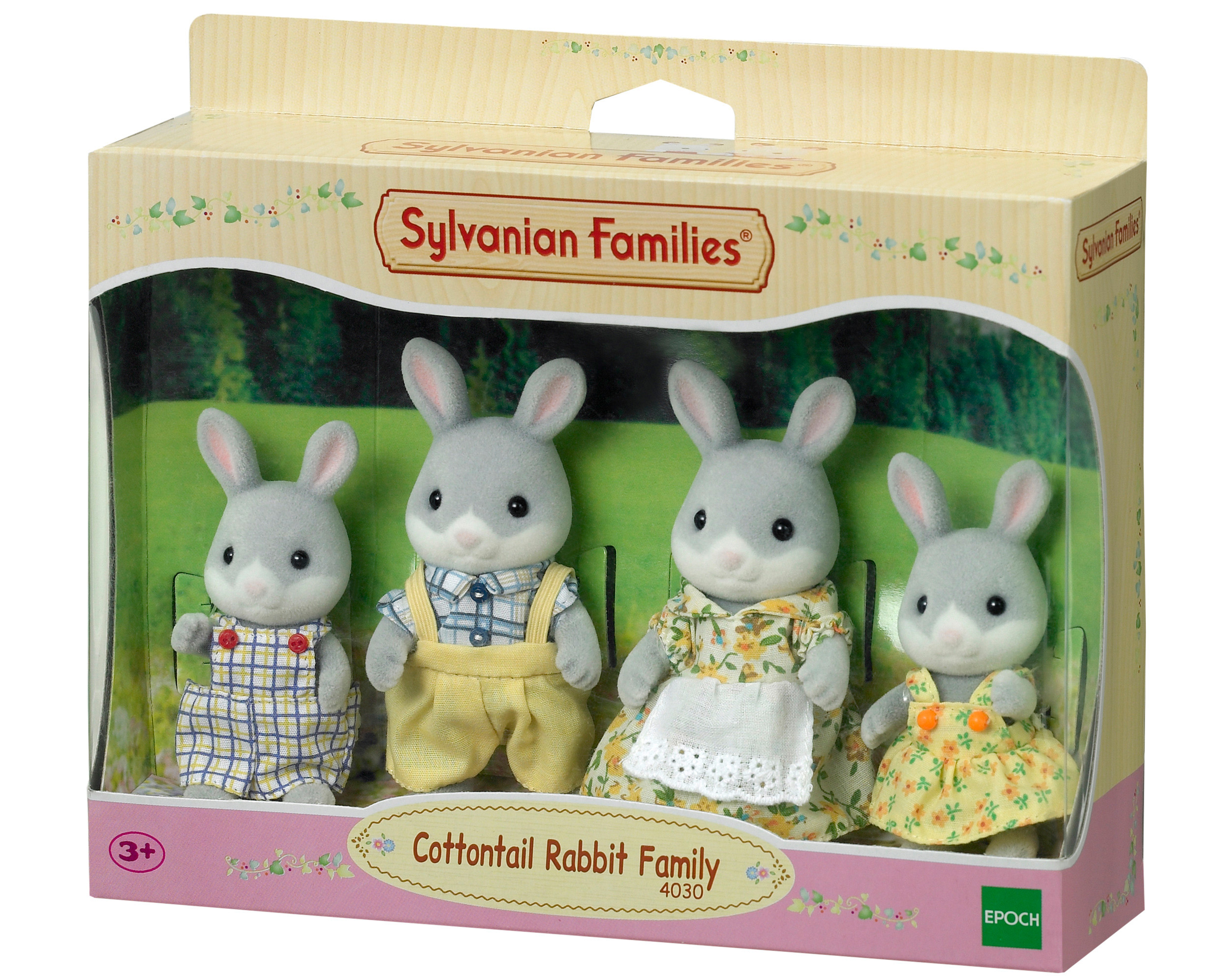 Waldkaninchen Familie