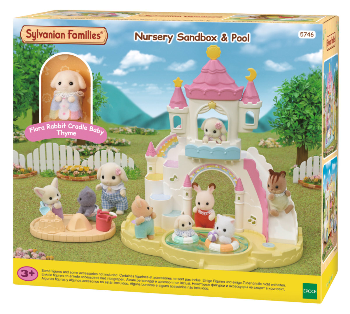 Erlebniskindergarten Sandkasten und Pool mit Figur