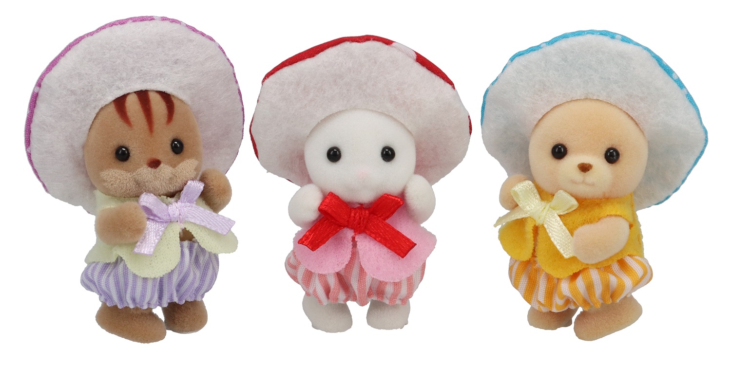 Baby Trio kleine Pilzfreunde