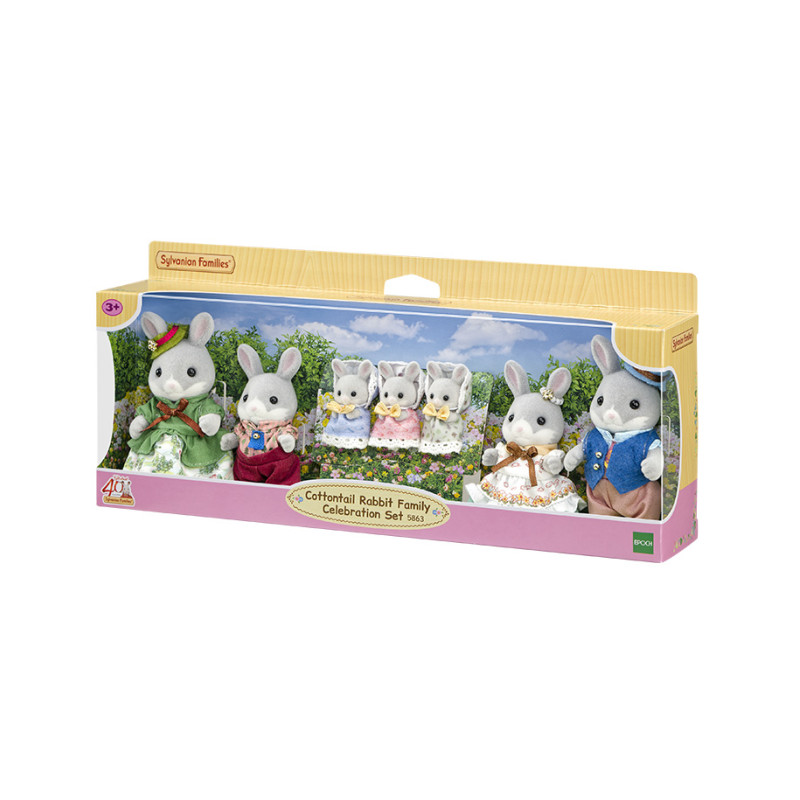 40. Jubiläum: Waldkaninchen Familie Festtagsset