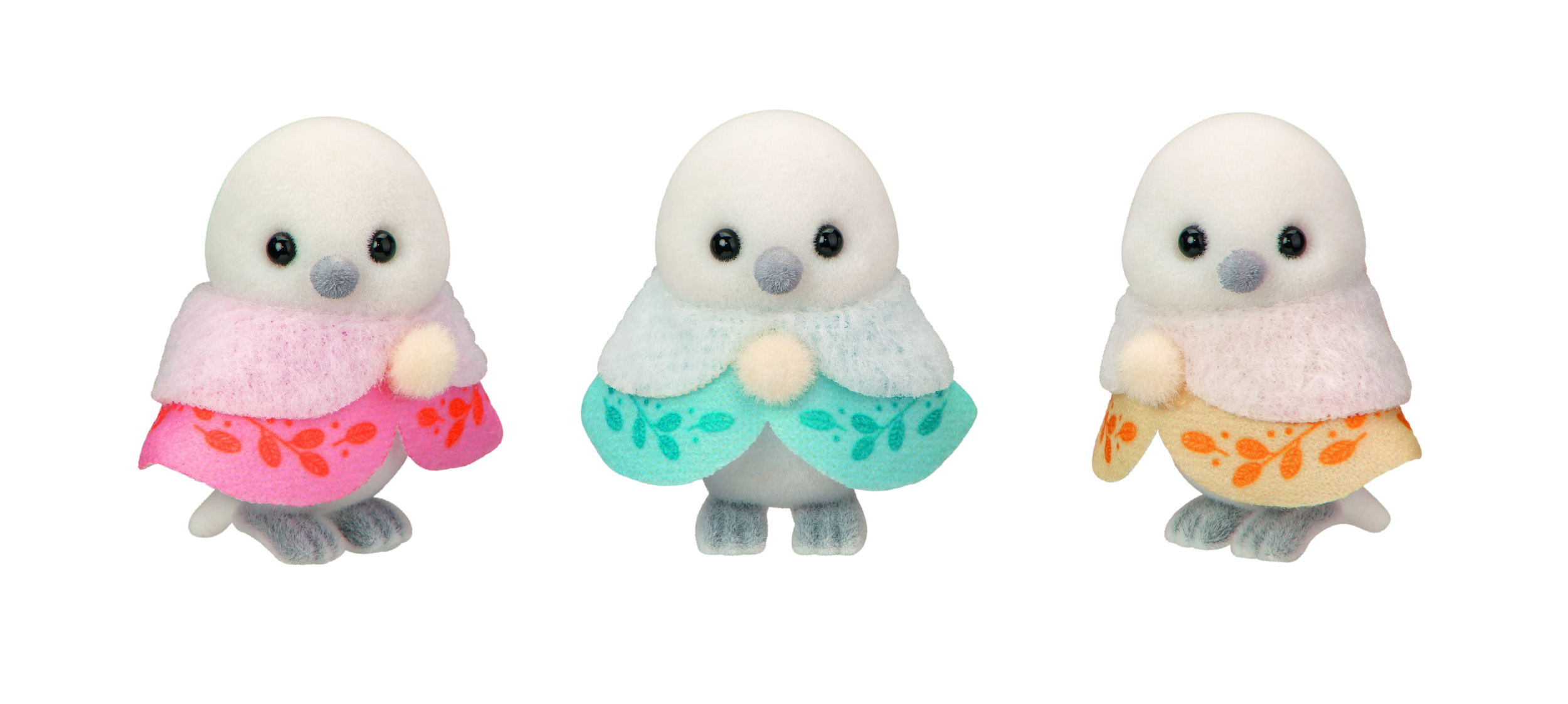 Kuschelige Schneevogel Familie