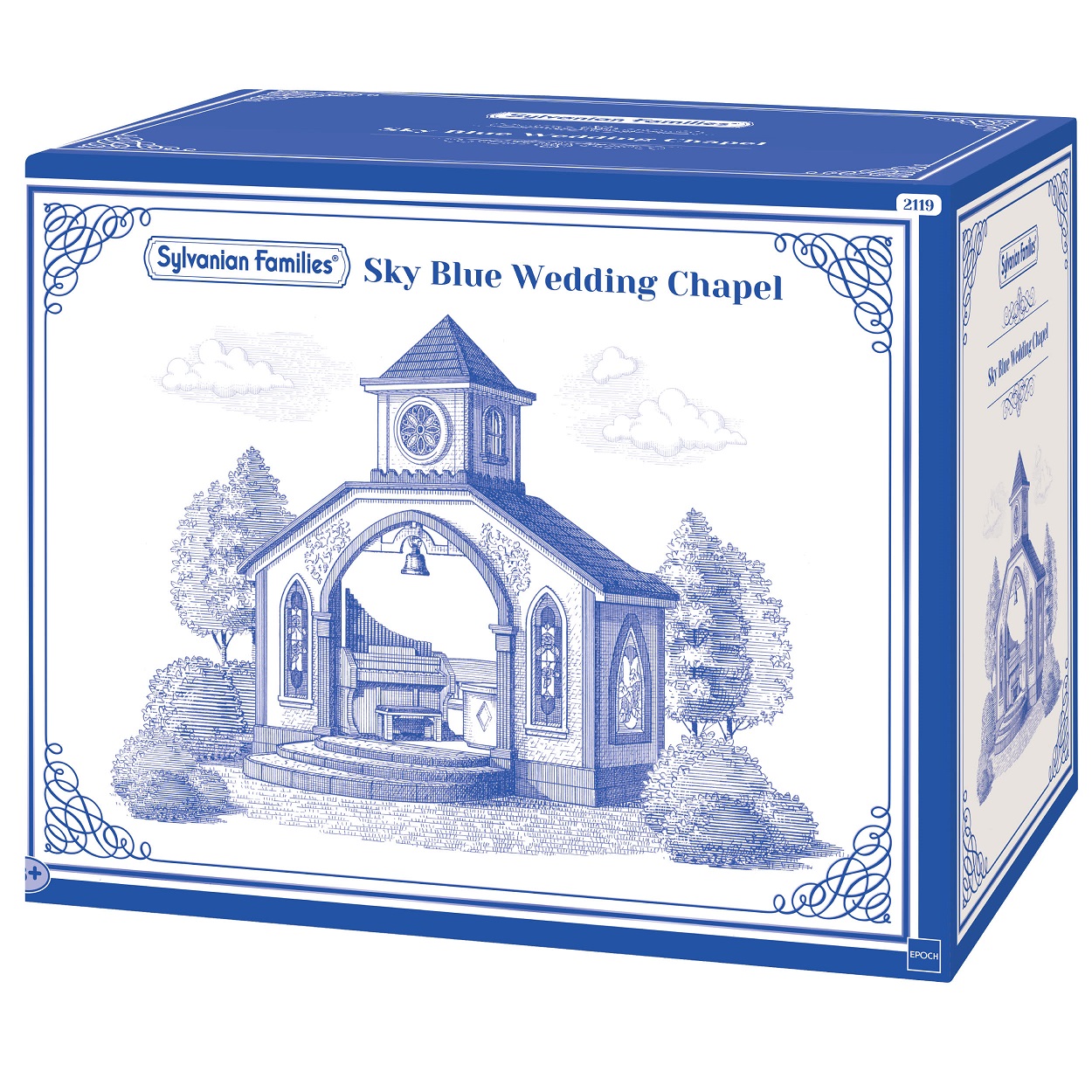 Himmelblaue Hochzeitskappelle