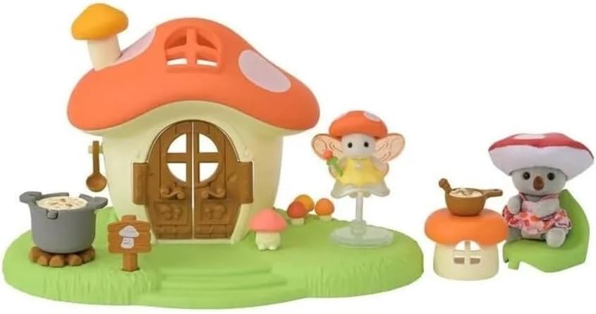 Feen Pilzhaus mit Figuren