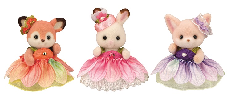 Blumenkleider Baby Trio