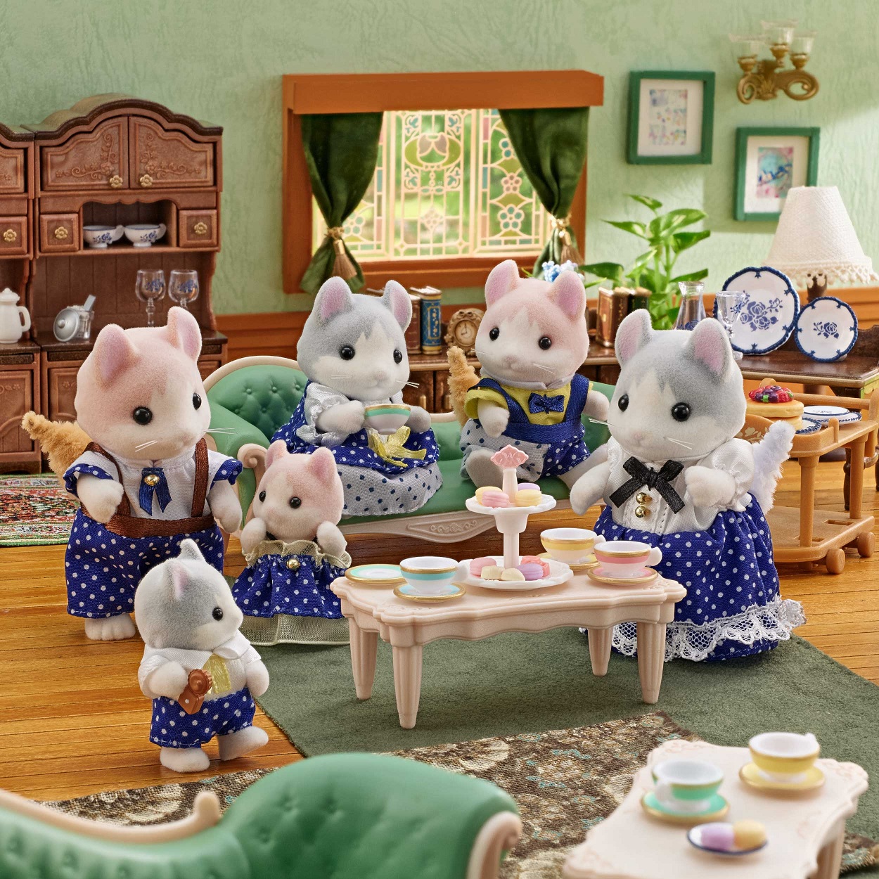 Ringelohr Katzenfamilie