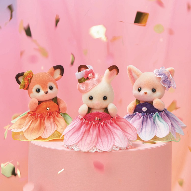 Blumenkleider Baby Trio