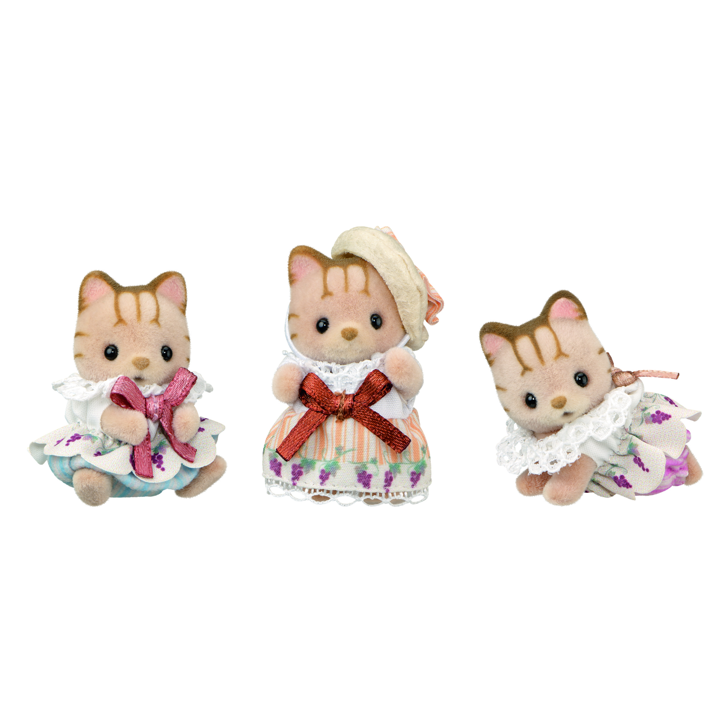 Elegante Streifenkatzen Babyfreunde