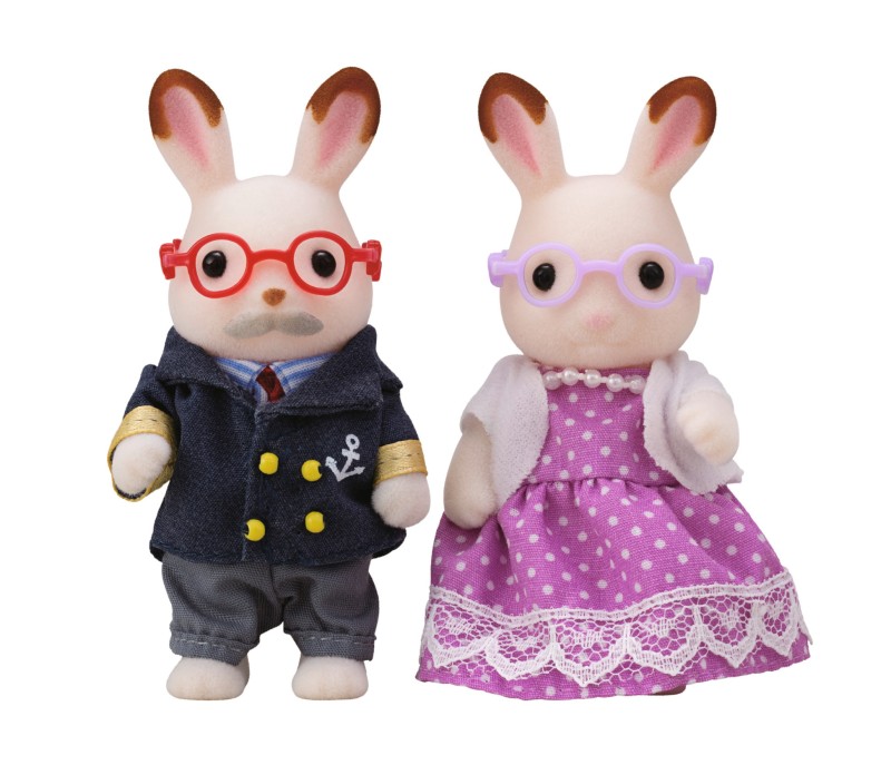 Sylvanian Families 2201 - Schokoladenhasen Vater Mit Sofa, Detailreiche Spielfigur Für Sammlung & Spiel